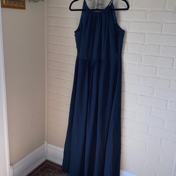 City‎ Chic dress maxi devotion xs size 14 navy blue sleeveless - Picture 2 of 8